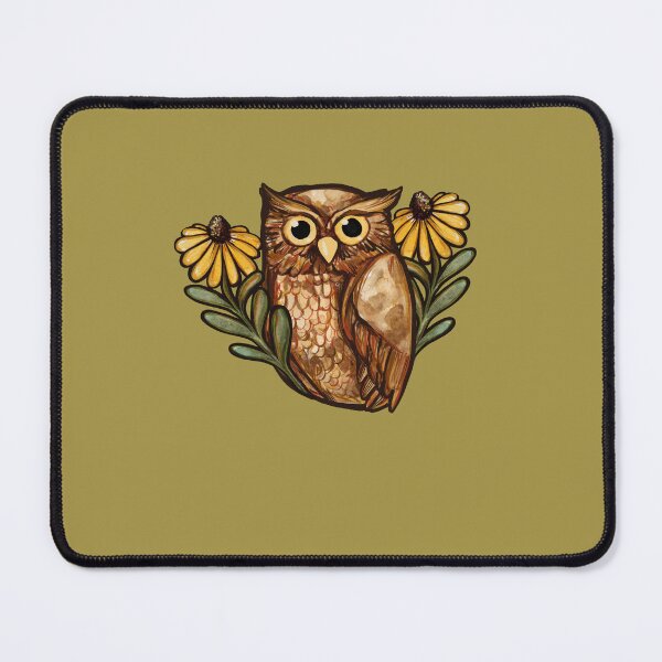 Item preview, Black Eyed Susan Daisy Owl designed and sold by FrictionMaxxing.
