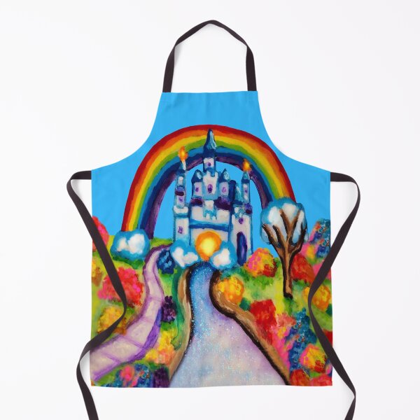 Item preview, Castle Fantasy Floral Rainbow Landscape designed and sold by Deborah Camp.