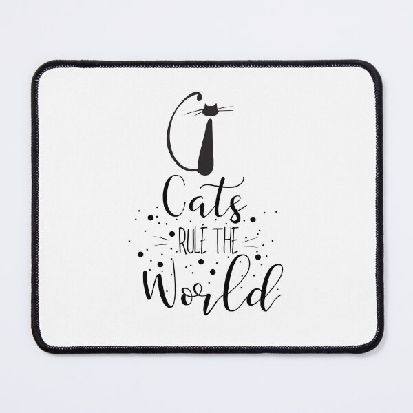 Item preview, Black Cat Quote | Cats Rule The World designed and sold by KreativniUm.