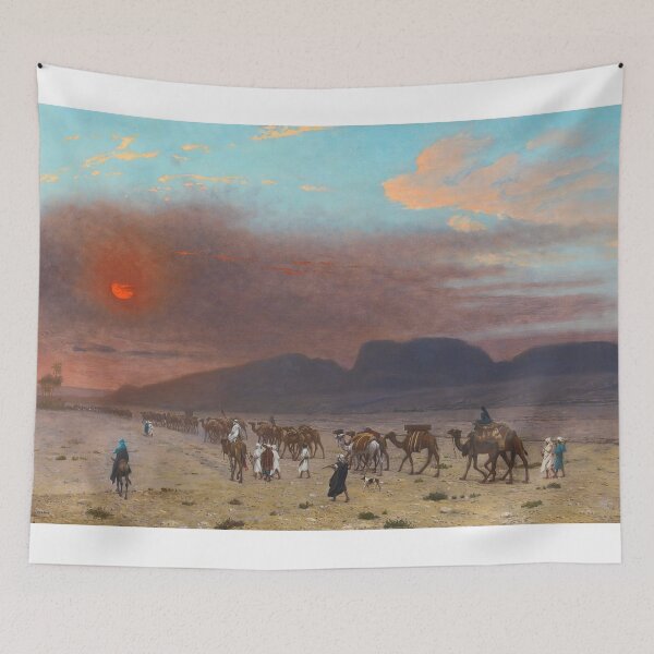 Item preview, Jean-Leon Gerome -Caravane Dans Le Desert, Gerome Painting -Caravan In The Desert designed and sold by TeeARTHY.
