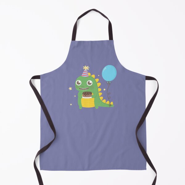 Item preview, Cute Party Dinosaur with Cake and Balloon designed and sold by rustydoodle.