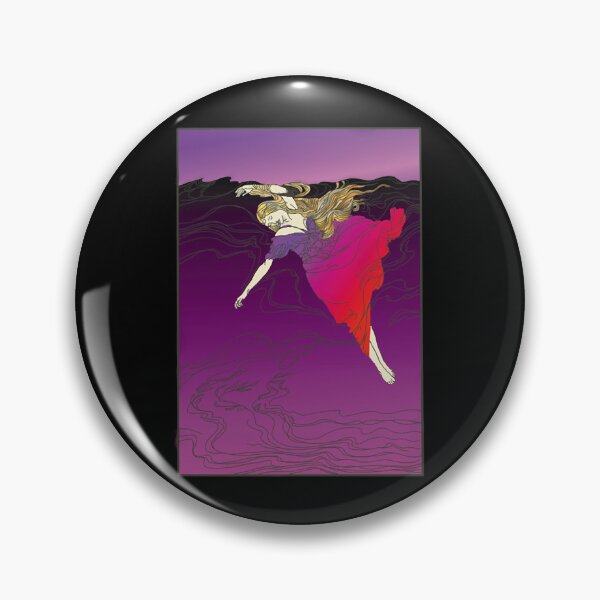 Item preview, Drowning Girl (red on purple)  designed and sold by ScottRams80758.