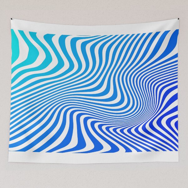 Item preview, wavy pattern seashore beach waves abstract geometric designed and sold by designsmaster99.