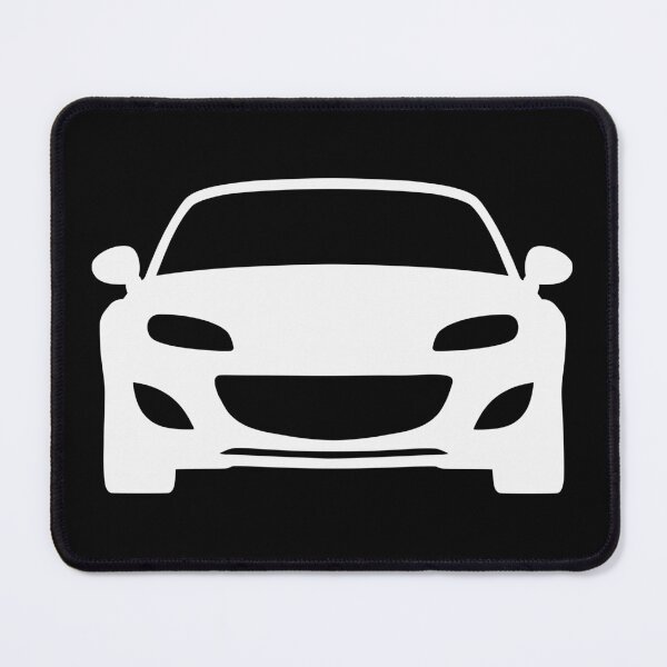 Item preview, Mazda Miata MX5 NC facelift white silhouette designed and sold by EdimDesign.