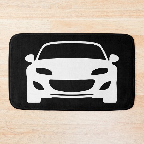 Item preview, Mazda Miata MX5 NC facelift white silhouette designed and sold by EdimDesign.