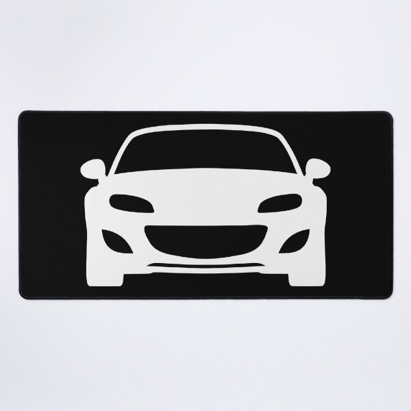 Item preview, Mazda Miata MX5 NC facelift white silhouette designed and sold by EdimDesign.