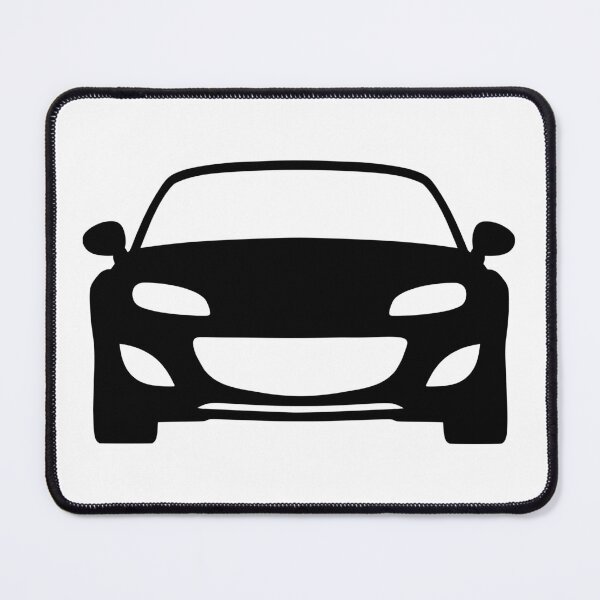 Item preview, Mazda Miata MX5 NC facelift black silhouette designed and sold by EdimDesign.