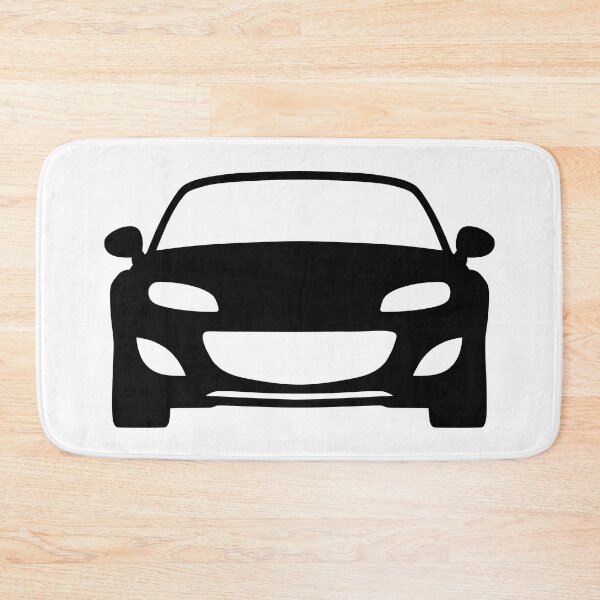 Item preview, Mazda Miata MX5 NC facelift black silhouette designed and sold by EdimDesign.