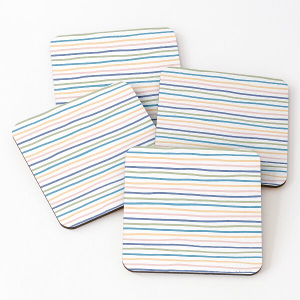 Item preview, Multicoloured Abstract Narrow Stripe Pattern designed and sold by Calislahn.