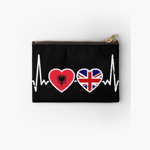 Item preview, Albania Great Britain Flag Albanian British Heart designed and sold by max-it-out.
