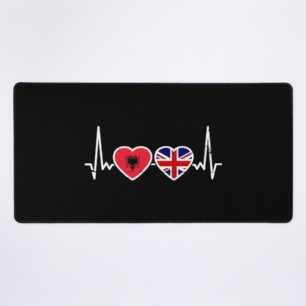 Item preview, Albania Great Britain Flag Albanian British Heart designed and sold by max-it-out.