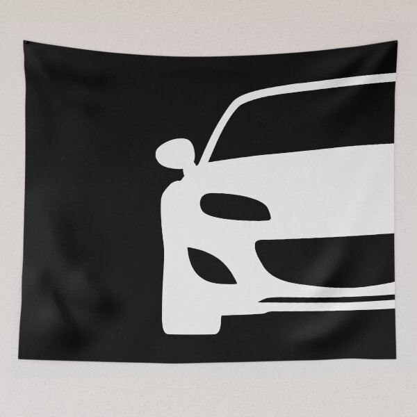 Item preview, Mazda Miata MX5 NC facelift white silhouette designed and sold by EdimDesign.