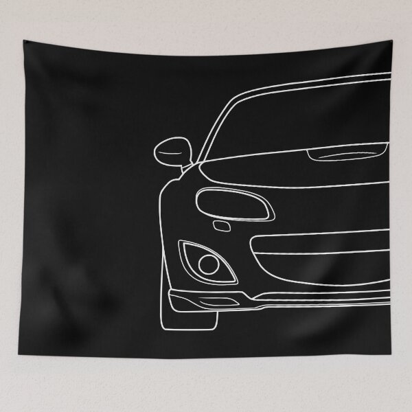 Item preview, Mazda Miata MX5 NC facelift white lines designed and sold by EdimDesign.