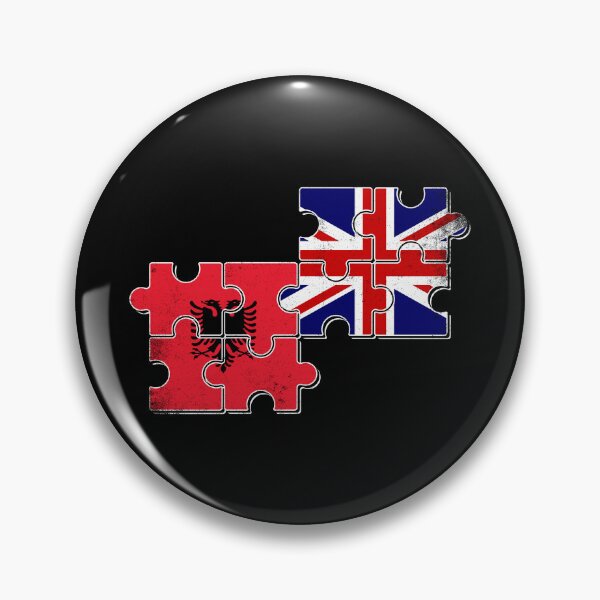 Item preview, Albania Great Britain Flag Albanian British designed and sold by max-it-out.
