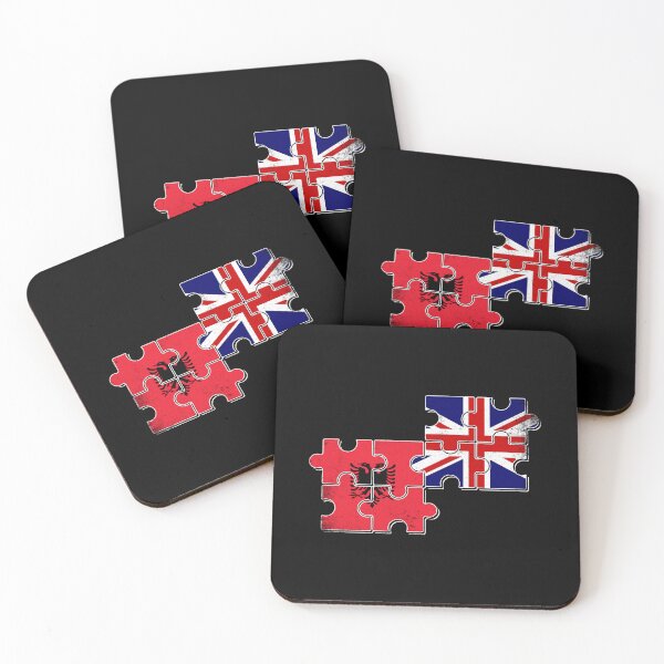 Item preview, Albania Great Britain Flag Albanian British designed and sold by max-it-out.