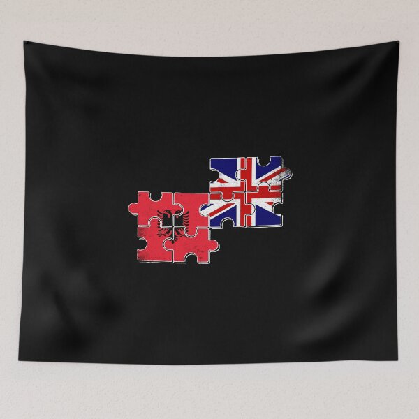 Item preview, Albania Great Britain Flag Albanian British designed and sold by max-it-out.