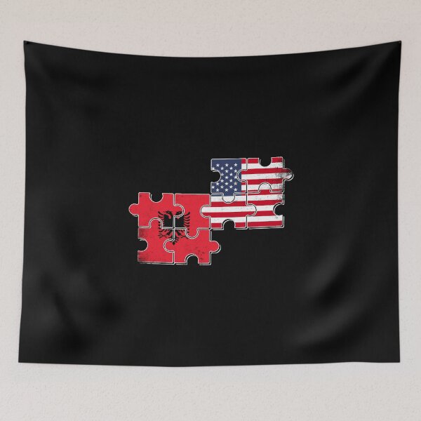 Item preview, Albania USA Flag Albanian American designed and sold by max-it-out.