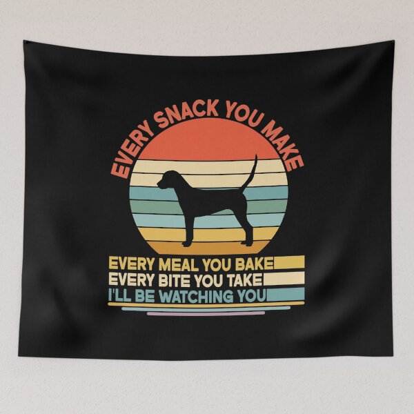 Item preview, English foxhound Every Snack You Make Every Meal You Bake, English foxhound Vintage Dog Owner Mom Dad Birthday Christmas Gift designed and sold by xlnv.