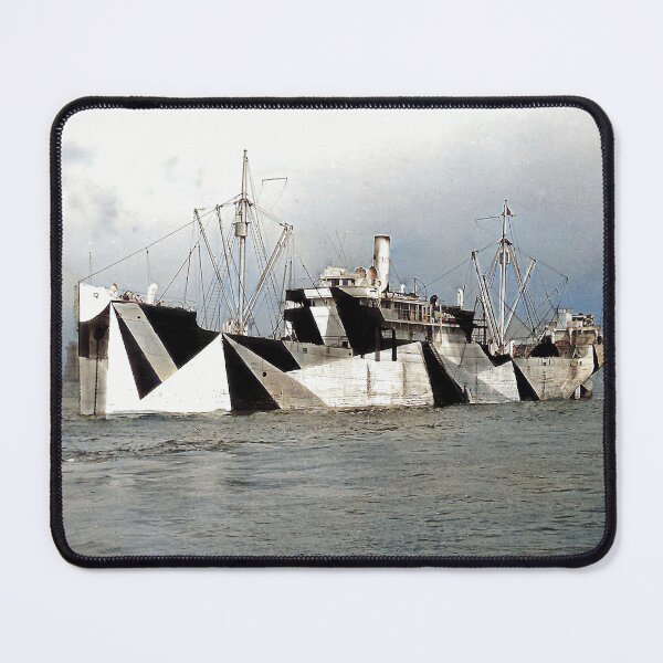 Item preview, Dazzle Ship Camouflage / USS Congaree c1918 designed and sold by ersartz.