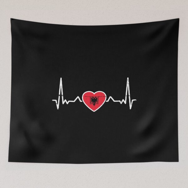 Item preview, Albania Vintage Albanian Flag designed and sold by max-it-out.