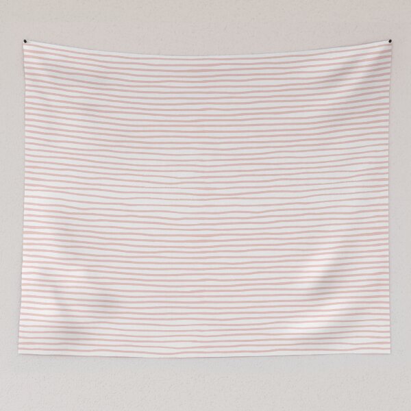 Item preview, Pink Abstract Narrow Stripes Pattern designed and sold by Calislahn.