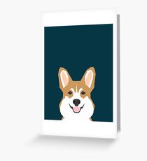 Teagan - Corgi Welsh Corgi gift phone case design for pet lovers and dog people Greeting Card