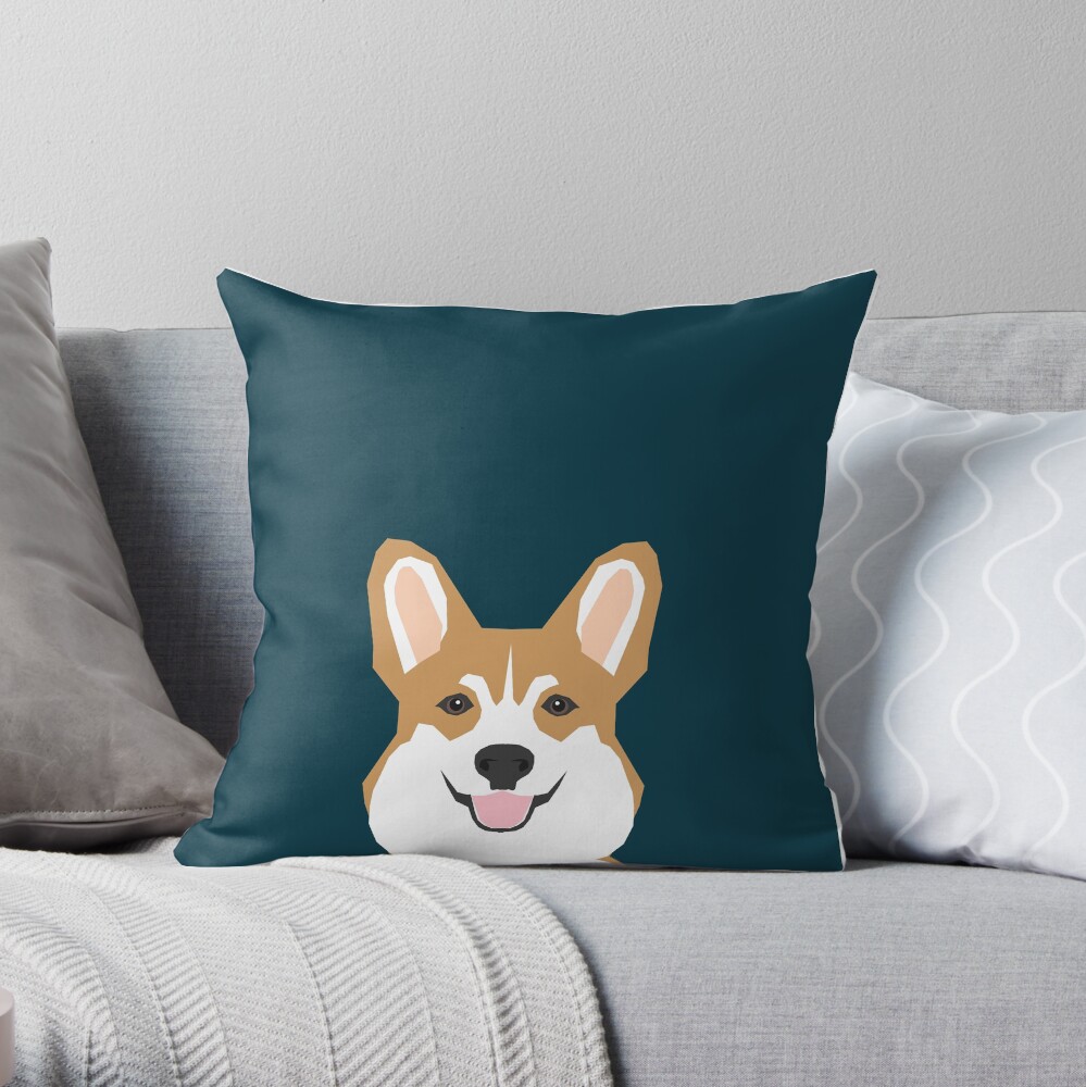 Teagan - Corgi Welsh Corgi gift phone case design for pet lovers and dog people Throw Pillow