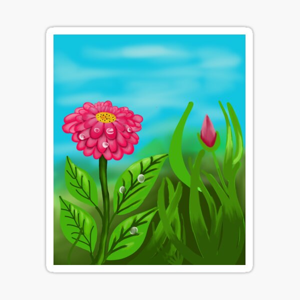 RALISTIC FLOWER Sticker