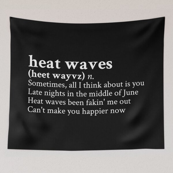Item preview, Heat Waves by Glass Animals designed and sold by StickTheSong.