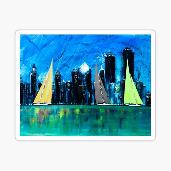A Chicago Sail Sticker