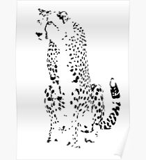Alert Cheetah | African Wildlife Poster