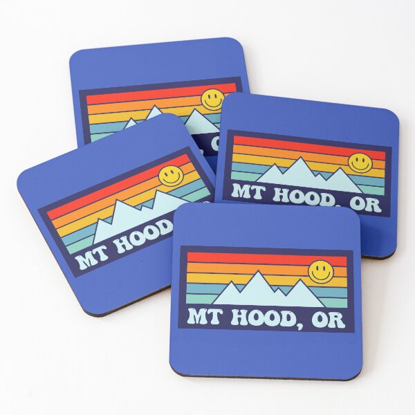Item preview, Mt Hood Oregon Mountains Skiing Retro Smile designed and sold by yelly123.