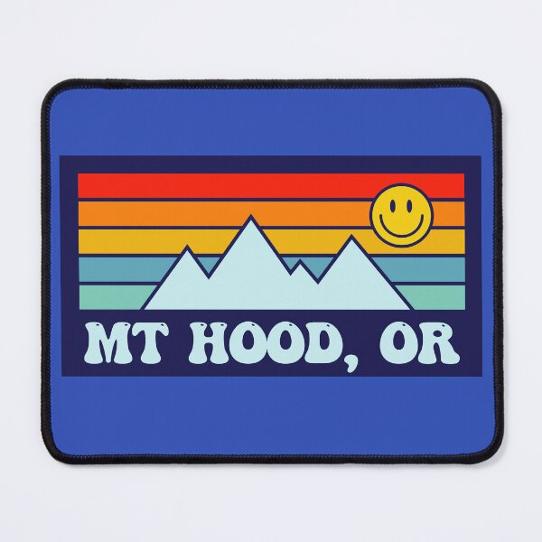 Item preview, Mt Hood Oregon Mountains Skiing Retro Smile designed and sold by yelly123.