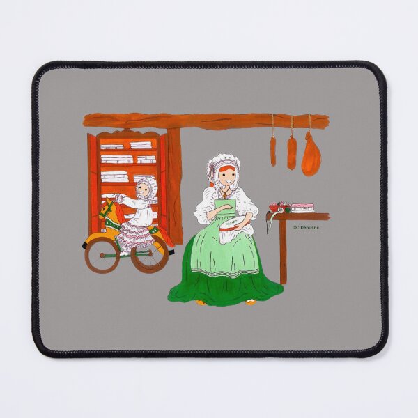 Item preview, Comtois traditions. Young girl with keychain designed and sold by Catherine Debusne.