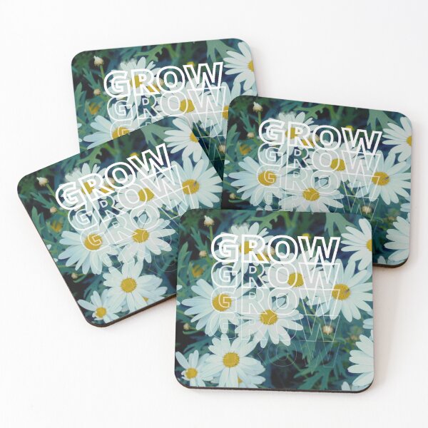 Item preview, GROW (above) - Chill White Flowers designed and sold by AliceSLee.