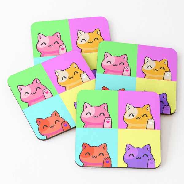 Item preview, Colorful Cat cute Popular animals designed and sold by spaceopy.