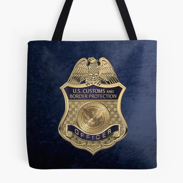 Item preview, U.S. Customs and Border Protection - CBP Officer Badge over Blue Velvet designed and sold by Serge Averbukh Art Studio.