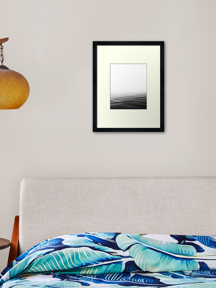 Ocean Minimalist Framed Art Print By Nordikart Redbubble