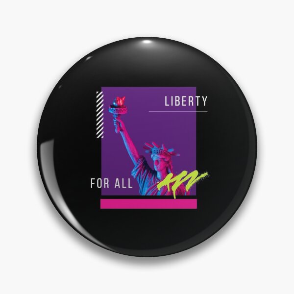 Item preview, Beautifully Designed Liberty For All on Black Background designed and sold by CreativeCranium.