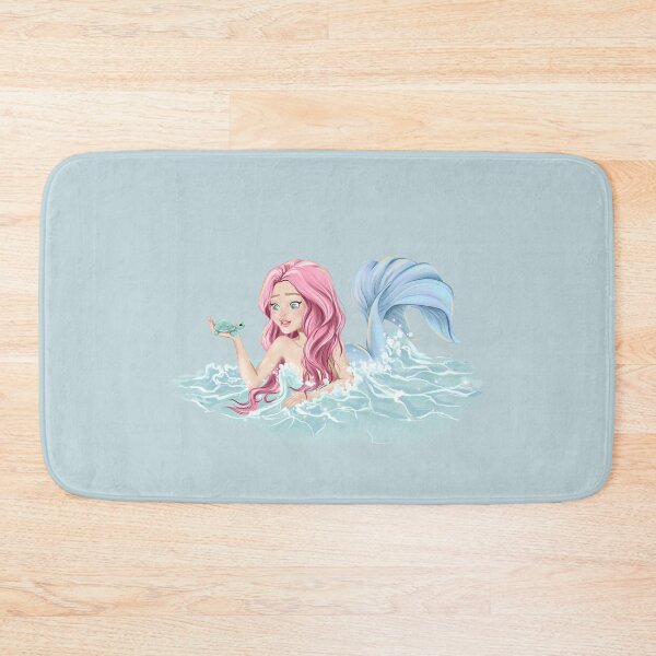 Item preview,  Animal Rescue Sea Turtle Save Oceans Girl Mermaid  Illustration designed and sold by CreativeBu.