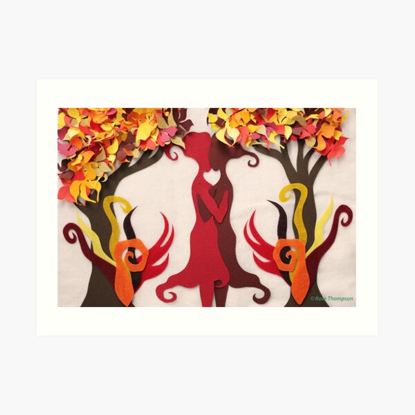 Autumn kiss #2 Art Print