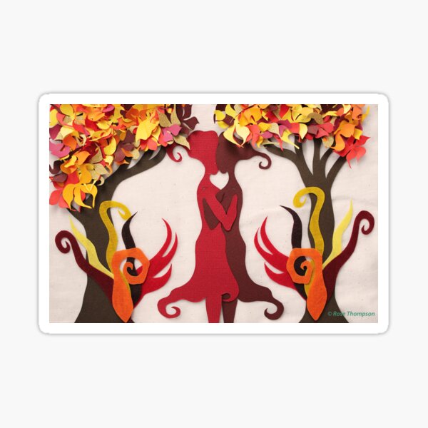 Autumn kiss #2 Sticker