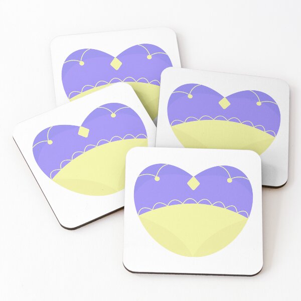 Item preview, Blue and yellow heart, illustration designed and sold by OM-lova.