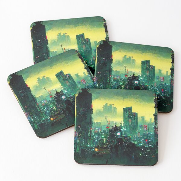 Item preview, Tokyo Cyberpunk Cityscape at Night designed and sold by AM FineArtPrints.