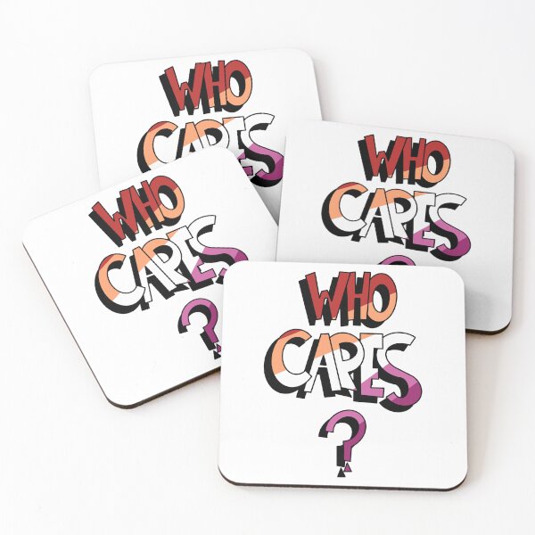 Item preview, Who Cares Lesbian Lettering designed and sold by Cooper Lynn Designs.