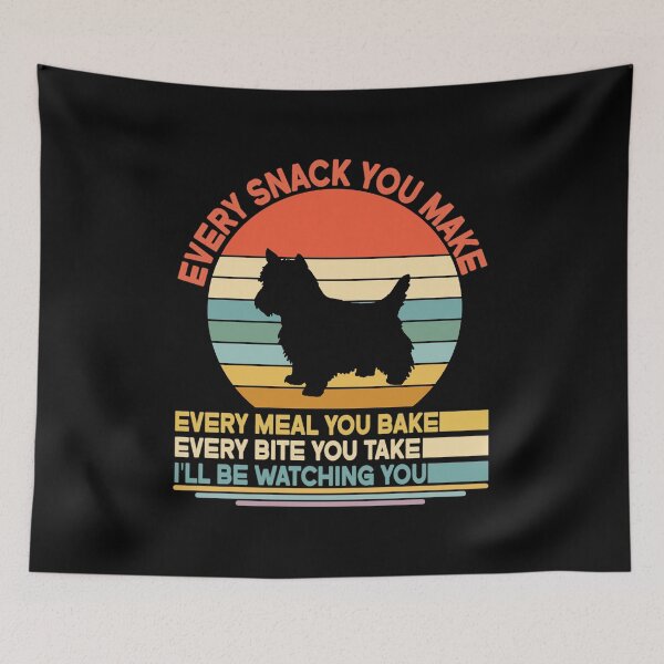 Item preview, Cairn terrier Every Snack You Make Every Meal You Bake, Cairn terrier Vintage Dog Owner Mom Dad Birthday Christmas Gift designed and sold by xlnv.