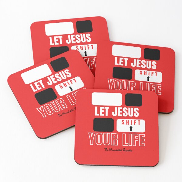 Item preview, Let Jesus Shift Your Life - Red and Black designed and sold by TheReporter1.