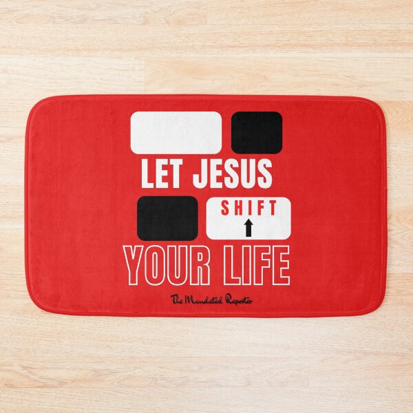 Item preview, Let Jesus Shift Your Life - Red and Black designed and sold by TheReporter1.