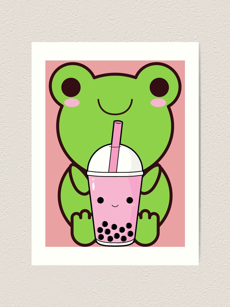 cute frog, kawaii frog cartoon | Poster