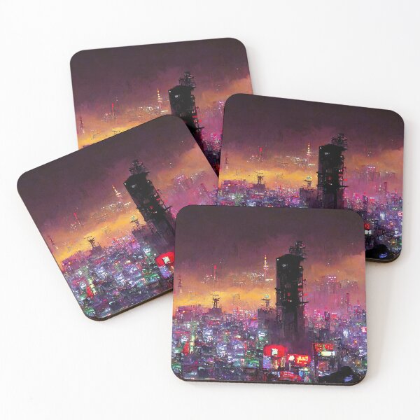 Item preview, Tokyo Cyberpunk Cityscape at Night designed and sold by AM FineArtPrints.